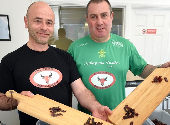 Biltong_Company.  Craig Edwards, left, and Paul Elliott